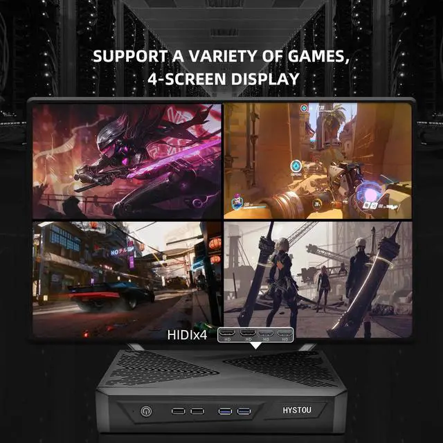 Alt view image 5 of 5 - 11th Rocket Lake Gaming Computer i7 Mini PC Gamer Windows 10 I9 11900 8 Core 5.2GHZ GTX1650 GDDR6 4 Displays 8K Output