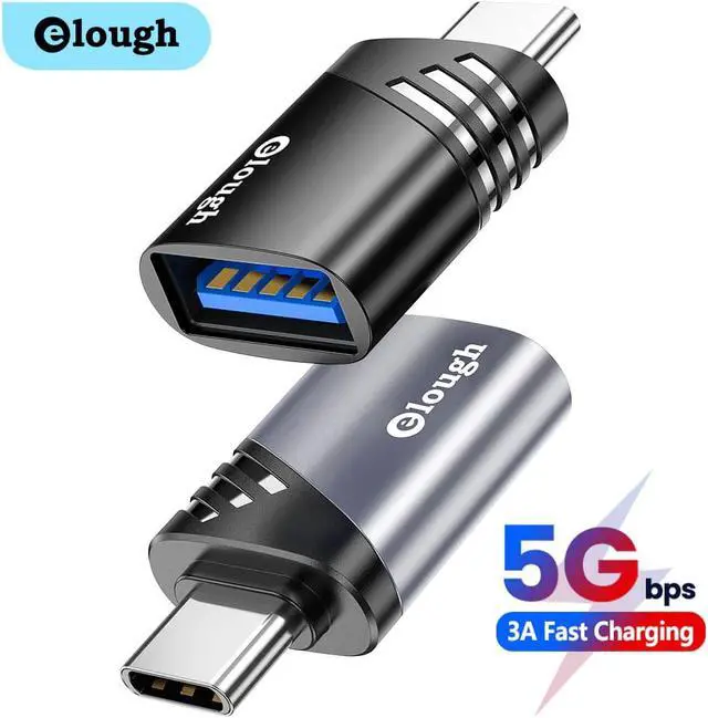 Alt view image 5 of 5 - USB To Type C Adapter 3A Charging Micro USBC OTG Adapter Female For Macbook  Poco  OTG Type C To USB Adapter