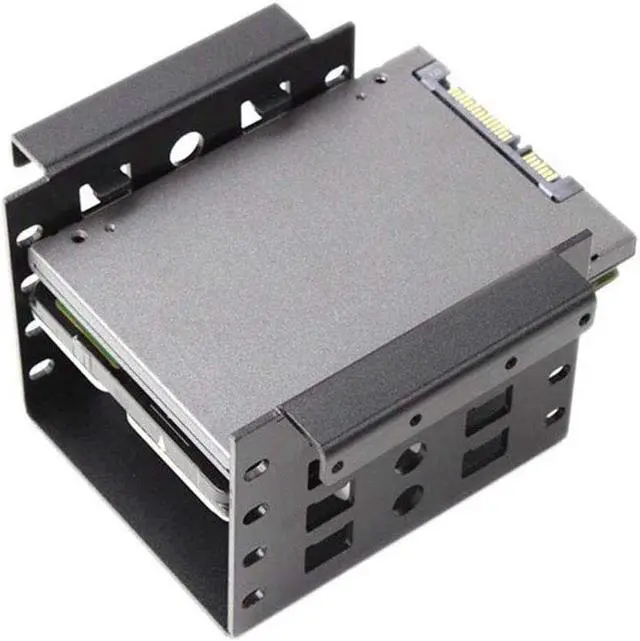Alt view image 3 of 5 - 4 Bay 2.5 to 3.5" HDD Rack Converter SSD Adapter Mounting Bracket Hard Drive Disk Holder Rack