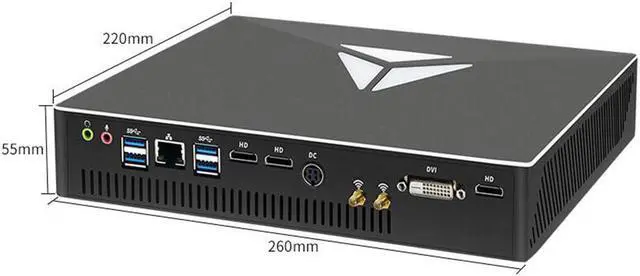 Alt view image 2 of 5 - Mini PC  i7-10900F GTX1650 NUC 2*HD2.0 4*4K Radeon RX Vega M GH Graphics HTPC Gaming Mini Computer