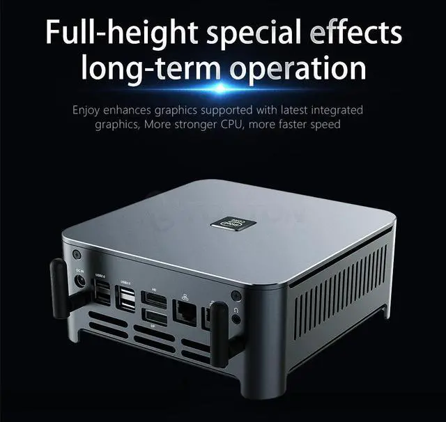 Alt view image 2 of 5 - KingNovy PC 10th Gen Core Mini PC i9 10980HK Xeon W-10885M Windows 10 32GB DDR4 2*NVMe 2 Lans Gaming PC Computer DP  3x4K
