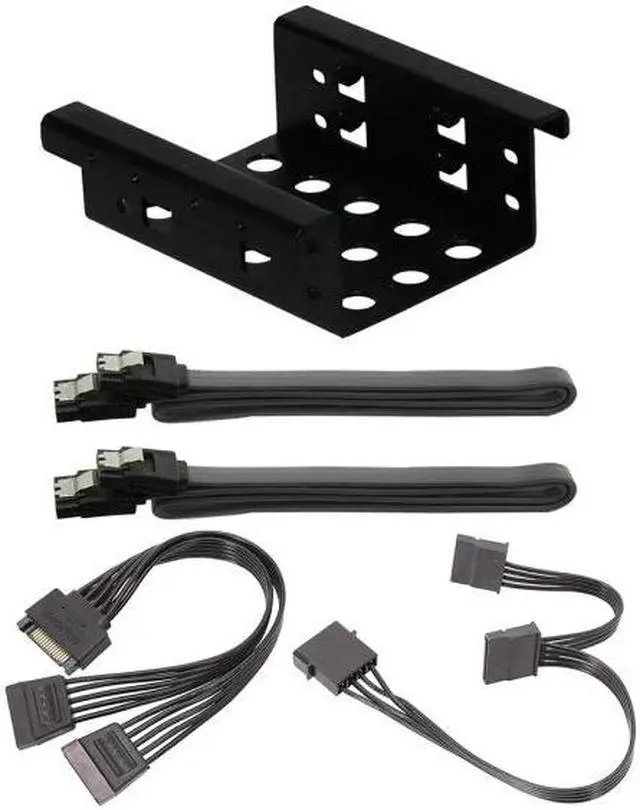 Main image of Aluminum Alloy 2 Bay 2.5 inch SATA HDD SSD to 3.5 inch Bracket Adapter 2.5 inch Hard Drive Disk Mounting Converter Kit