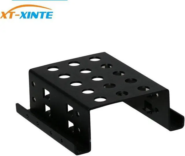 Alt view image 5 of 5 - Aluminum Alloy 2 Bay 2.5 inch SATA HDD SSD to 3.5 inch Bracket Adapter 2.5 inch Hard Drive Disk Mounting Converter Kit