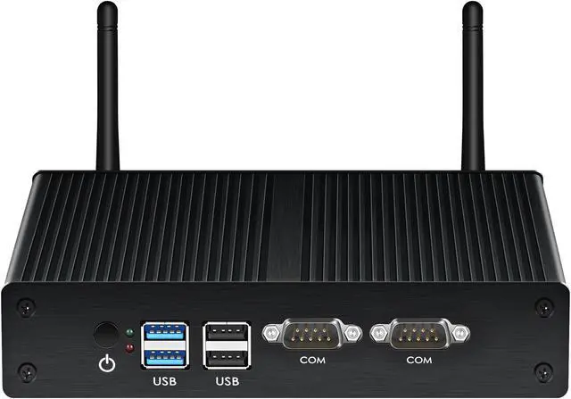 Main image of Fanless Mini PC Dual LAN Celeron  J4125 2955U PC 2*Serial port 2*LAN WiFi  VGA HTPC Computer Nuc Mini pc Windows 10 pro