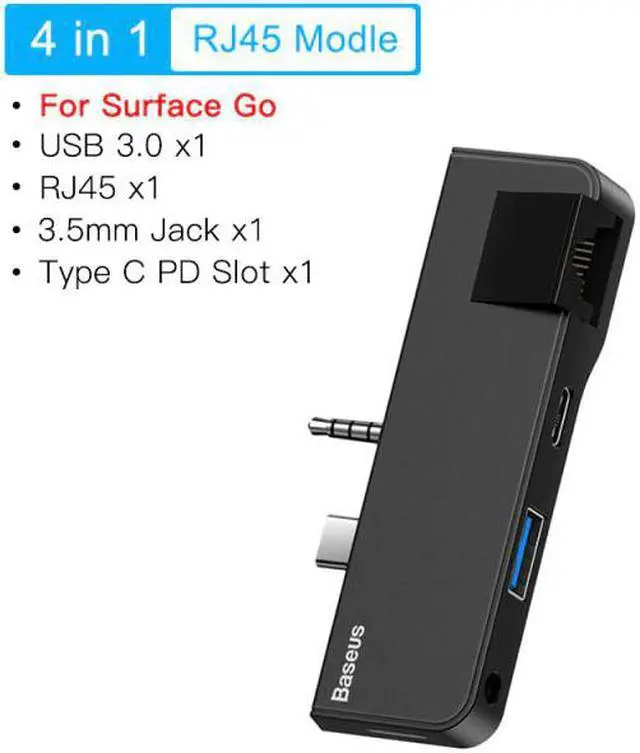 Main image of USB C HUB USB 3.0 to USB 3.0  RJ45 Docking Station for Microsoft Surface Go Pro 4/5/6 USB HUB Multi USB Splitter