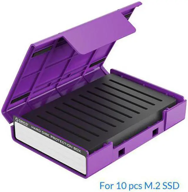 Main image of 2.5 M.2 Hard Drive Protection Box with Label for 2.5 3.5 SSD HDD Shockproof Dust-proof Storage Box 2.5 Hard Disk Case Bag