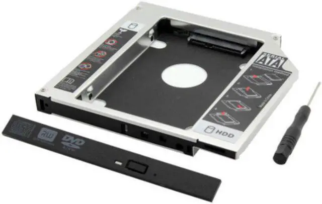 Alt view image 3 of 5 - Optical Drive Bracket External Hard Drive Bracket 12.7/9.5mm Universal SATA 3.0 SSD HDD Hard Drive Enclosure