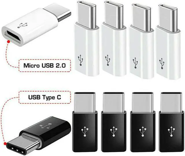 Alt view image 5 of 5 - 1PC Micro USB Type C Female To Male Adapter Converter Micro-B To USB-C Connector Type-C Data Connector Phone Accessories