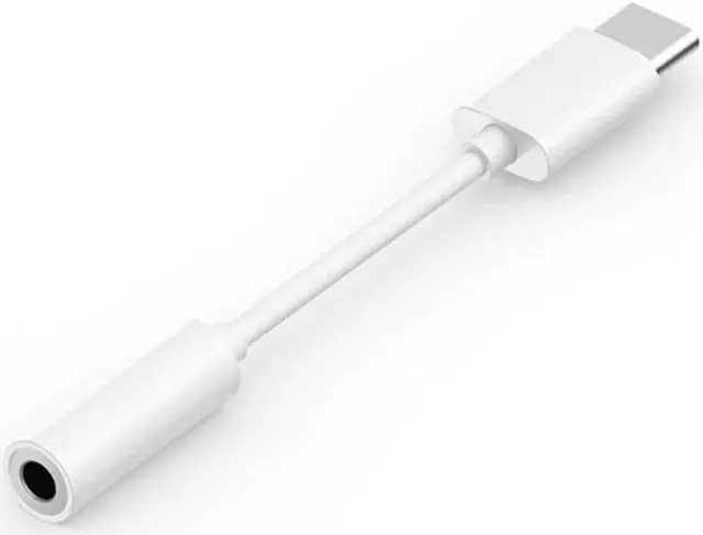 Alt view image 4 of 5 - White Type C To 3.5mm Converter Adapter USB-C Jack Earphone Headphone Cable Audio Aux Cable Adapter