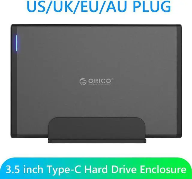 Alt view image 3 of 5 - 5Gbps 3.5 inch HDD SSD Enclosure 10TB USB 3.1 Type-C SATA to USB 3.0 External Hard HDD Box Adapter 7688C3