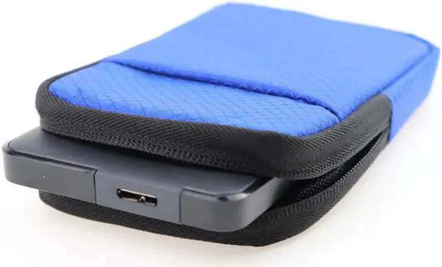 Alt view image 5 of 5 - Disk Pocket Storage Holder Pouch Case 2.5''Super EVA Shockproof Water/Dust/Scratch Proof Carrying Case HDD SSD Storage Bag