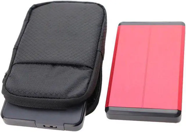Alt view image 4 of 5 - Disk Pocket Storage Holder Pouch Case 2.5''Super EVA Shockproof Water/Dust/Scratch Proof Carrying Case HDD SSD Storage Bag