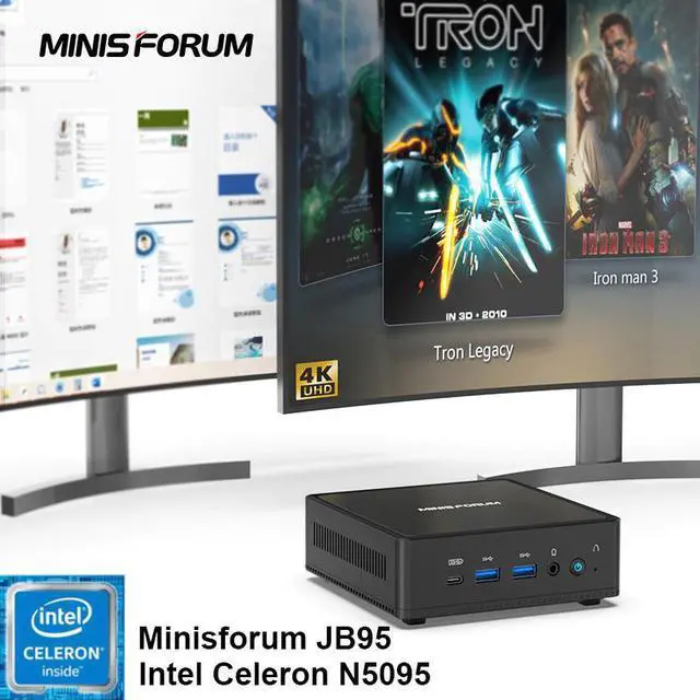 Alt view image 2 of 7 - Windows 10 Mini PC AMD A6 1450, up to 1.4GHz, Support Dual HD Display/WiFi/Gigabit LAN, HTPC/Office Mini Desktop Computer