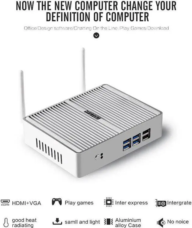 Main image of Small Rugged desktop computer Core i5 7267U i3 7167U DDR4 RAM HDMI VGA display windows 10 pro protable Mini PC home office