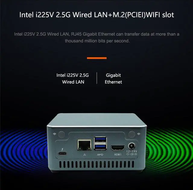 Alt view image 5 of 7 - 2022  Gaming Mini PC Nuc Intel Core i9 i7 1165G7 Desktop Computer Dual Ram Dual M.2 NVMe SSD 3x4K Display Portable PC HTPC