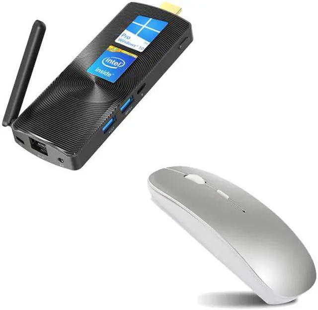 Main image of Celeron J4125 Quad Core 8GB 128GB 4K Fanless Mini PC Windows 10 Pro PC Stick Mini Computer