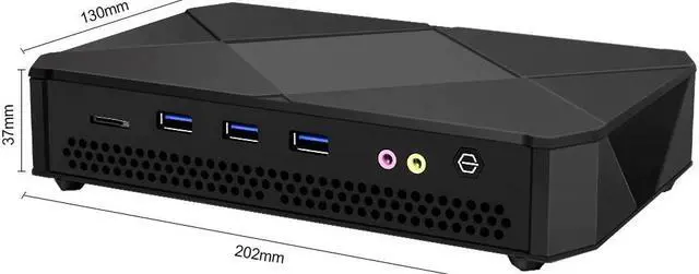 Alt view image 7 of 7 - 2022  Gaming Mini PC Nuc Intel Core i9 i7 1165G7 Desktop Computer Dual Ram Dual M.2 NVMe SSD 3x4K Display Portable PC HTPC