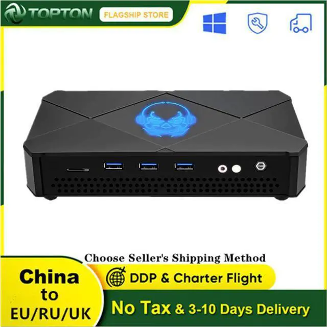 Alt view image 5 of 7 - 2021 Mini PC Desktop Computer Box Windows 10 Pro 10.1" Touch Screen All in one PC Intel Apollo Lake J3355 4GB RAM Media Box BT