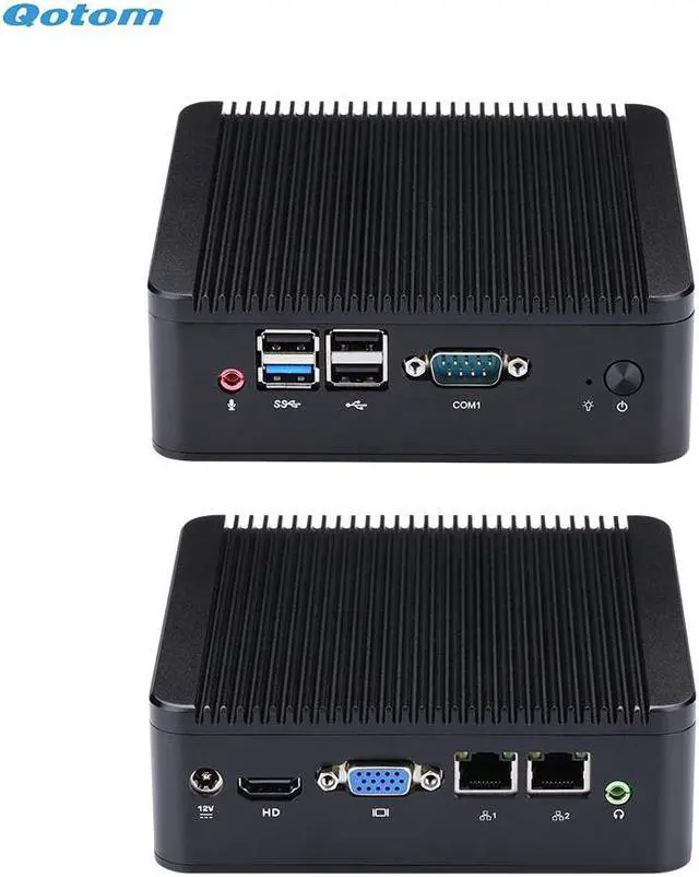 Alt view image 2 of 5 - Mini PC Q190S-CPU Celeron j1900 Quad Core 2.0 GHz/ DDR3 RAM/ MSATA SSD/ Dual LAN/ Fanless