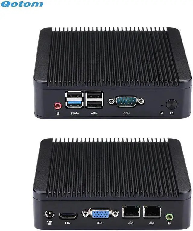 Alt view image 5 of 5 - Mini PC Q190S-CPU Celeron j1900 Quad Core 2.0 GHz/ DDR3 RAM/ MSATA SSD/ Dual LAN/ Fanless