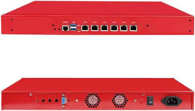 Alt view image 5 of 5 - 1U Rackmount Mini PC Intel I7 Pfsense Network Security Appliance AESNI VPN Router 6 LAN Firewall Routing Gaming Computer