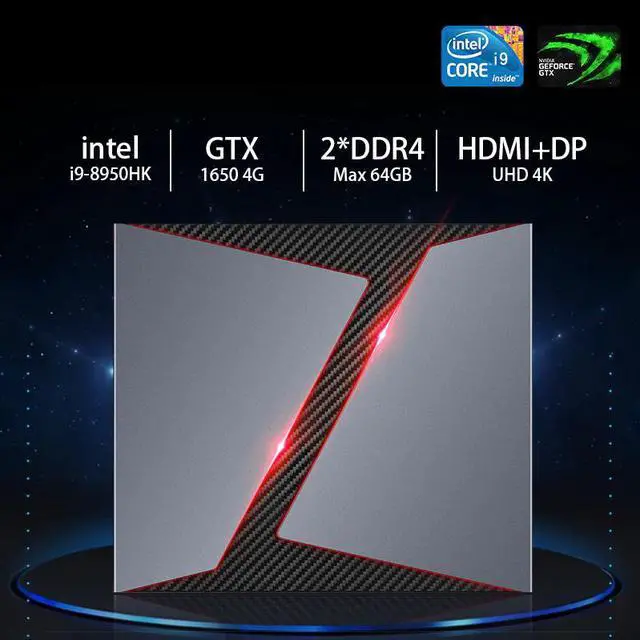 Alt view image 2 of 5 - G1 mini pc intel core i5 i7 i9 6cores with Nvidia GTX1650 4G Graphics Windows 10 linux gaming desktop computer DDR4