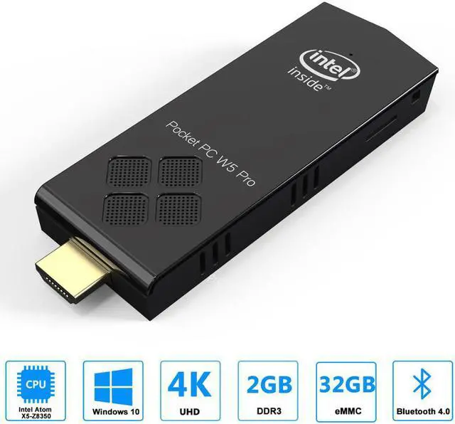 Main image of pro  Atom x5-Z8350 Windows 10 Mini pc stick Quad Core  RAM 4GB ROM 64GB wifi bluetooth windows10 64bit mini pc desktop