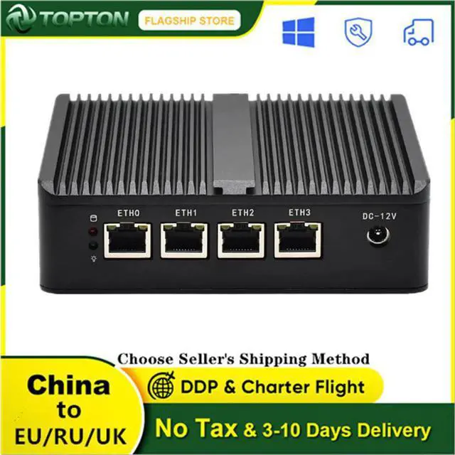 Alt view image 5 of 5 - Mini PC Celeron J1900 Pentium N3540 OPENsense Router 4*Intel Lan 2*USB HD VGA pfSsense Firewall Appliance Openwrt Centos