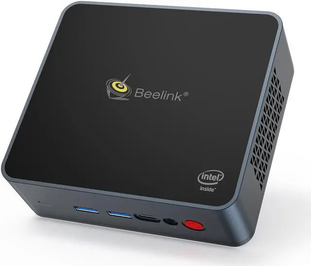 Alt view image 3 of 5 - GK55 Mini PC  Celeron J4125 8GB DDR4 128GB/256GB SSD Windows 10, 4K UHD WIN10 Desktop, Dual Gigabit LAN Soft route