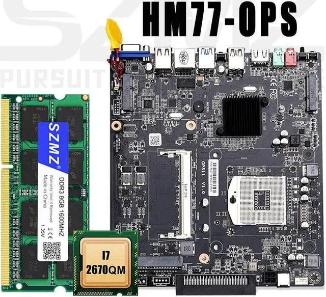 Alt view image 2 of 5 - OPS Mini PC Computer Core i7 8G RAM 256GB SSD Windows 10 Linux Gaming PC HD Desktop Computer Portable Industrial Gaming PC