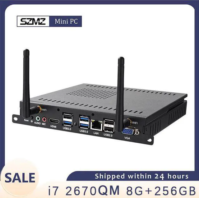 Alt view image 5 of 5 - OPS Mini PC Computer Core i7 8G RAM 256GB SSD Windows 10 Linux Gaming PC HD Desktop Computer Portable Industrial Gaming PC