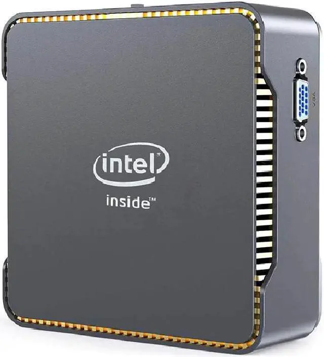 Alt view image 5 of 5 - GK3V Mini PC Intel Celeron J4125 Quad Core Windows 10 PRO LPDDR4 8GB RAM 128GB 256GB SSD 1000M LAN Desktop Computer VS GK MINI