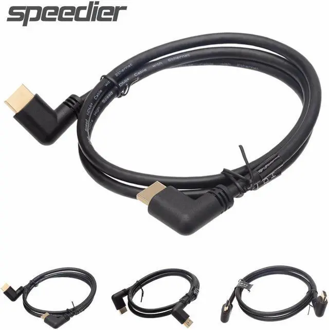 Alt view image 5 of 5 - 8K*4K 60HZ 2.1 -compatible 120HZ & 8K 60HZ UDLR(Up, Down, Left,Right) 90/270 Degree Angled  2.1 4K&120HZ / 8k&60HZ