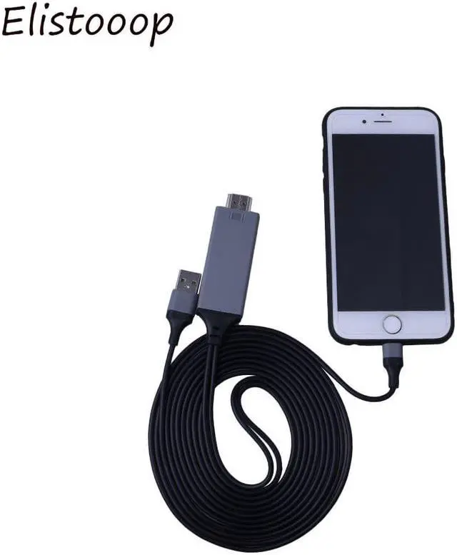Alt view image 3 of 5 - Cable lighting to AV/HDTV TV 8 Pin Adapter For iPhone 11 XR 8 8 plus 7 7 Plus 6 6s For Lighting Cable