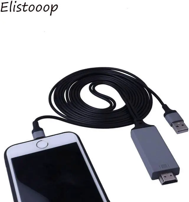 Alt view image 4 of 5 - Cable lighting to AV/HDTV TV 8 Pin Adapter For iPhone 11 XR 8 8 plus 7 7 Plus 6 6s For Lighting Cable