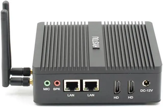 Main image of Firewall PC NUC J3160 N3160 Fanless Industrial MiniPC Windows Linux Dual NIC Pfsense 2 LAN WiFi Router Micro Computer RTC