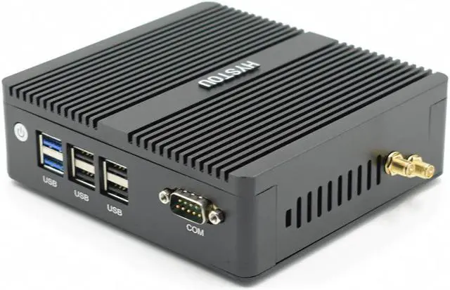 Alt view image 3 of 5 - Firewall PC NUC J3160 N3160 Fanless Industrial MiniPC Windows Linux Dual NIC Pfsense 2 LAN WiFi Router Micro Computer RTC