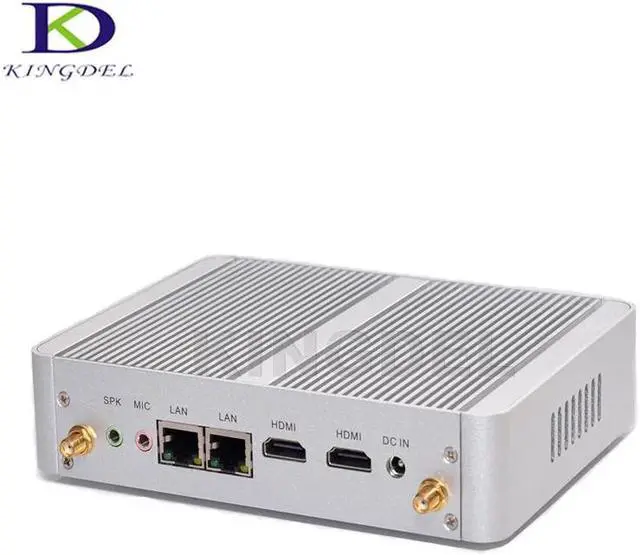 Alt view image 5 of 5 - Metal Case Rugged PC i3 4005U Fanless Mini PC  Celeron N3150 Quad Core Desktop Computer HTPC Dual LAN+HDMI VGA Wifi