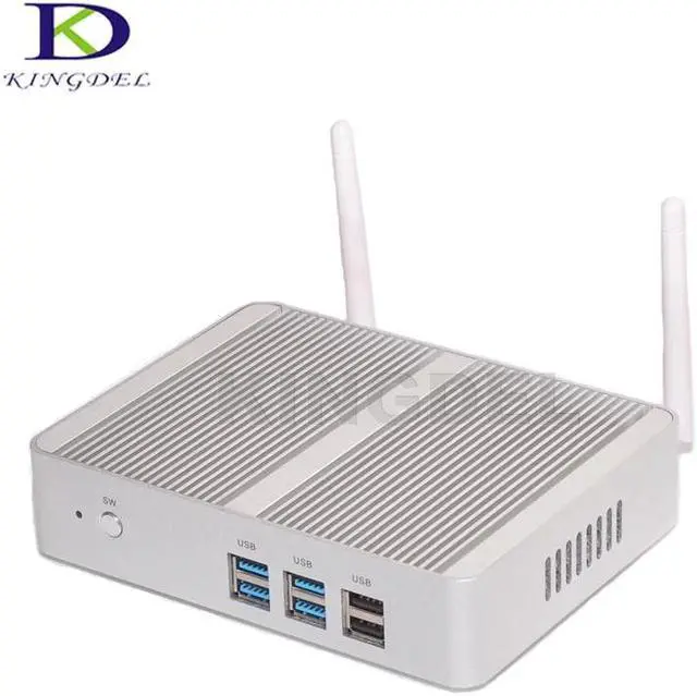 Alt view image 3 of 5 - Metal Case Rugged PC i3 4005U Fanless Mini PC  Celeron N3150 Quad Core Desktop Computer HTPC Dual LAN+HDMI VGA Wifi