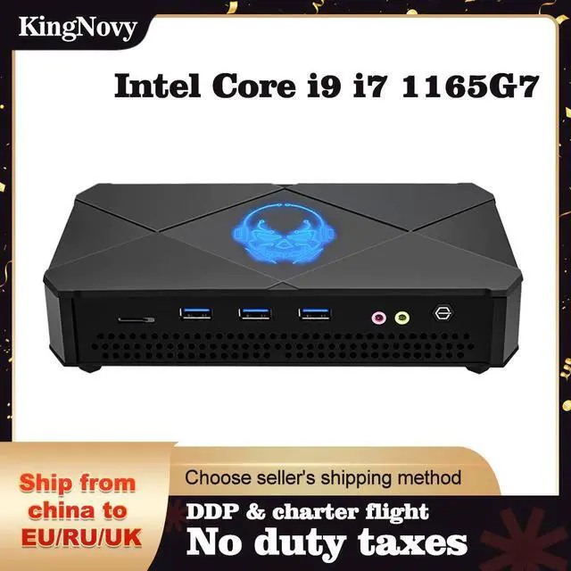 Alt view image 5 of 5 - KingNovy 11Th Gen Mini PC Nuc Intel Core i9 i7 1165G7 Desktop Computer Dual Ram Dual M.2 NVMe SSD 3x4K Display Gaming PC HTPC