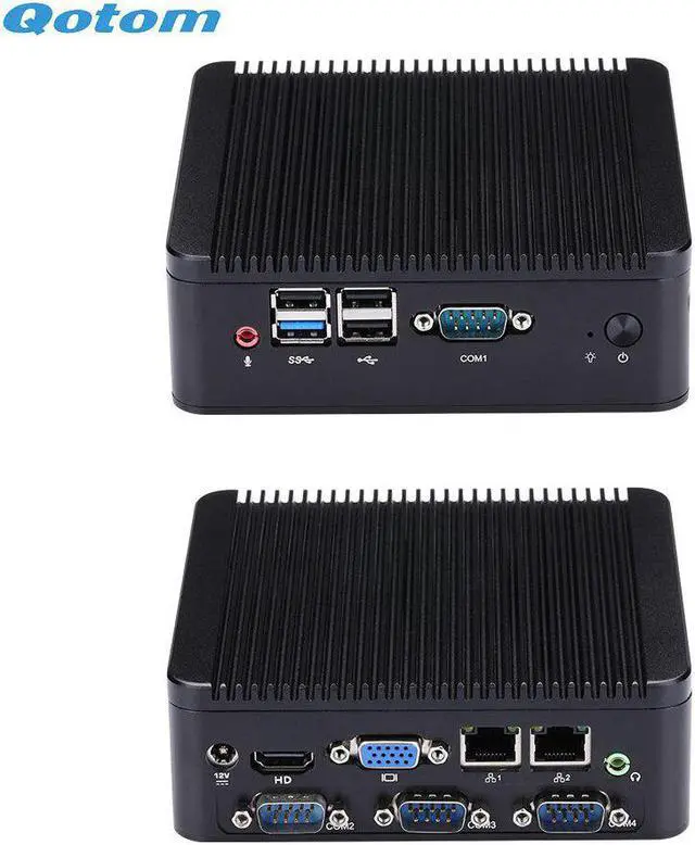 Alt view image 2 of 5 - Fanless CPU J1900 Mini PC Quad Core 2.42 GHz Running 24/7 X86 Mini Industrial Desktop PC