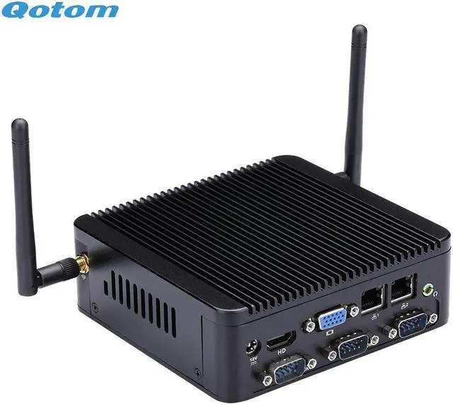 Alt view image 3 of 5 - Fanless CPU J1900 Mini PC Quad Core 2.42 GHz Running 24/7 X86 Mini Industrial Desktop PC