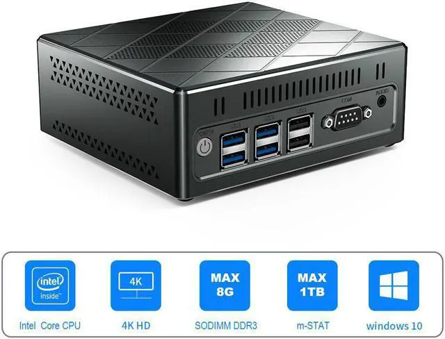Main image of CK6 Mini Pc Fanless  Core I5 5257U Windows 10 Computer Dual WIFI 1000M Lan 4K HD Desktop pc VS Beelink U57
