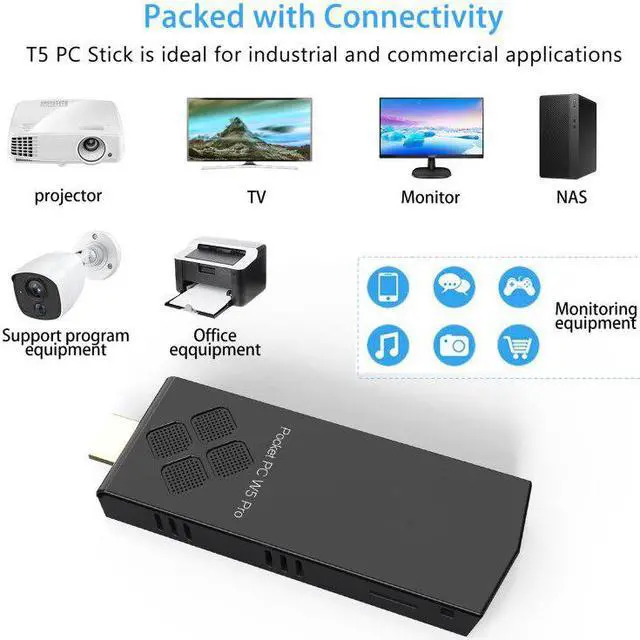 Alt view image 2 of 5 - PC Mini PC Windows 10  Atom X5-28350 Quad Core Support up to 128GB Micro  Card Expansion  HD Graphics 400