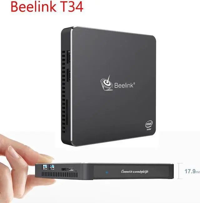 Alt view image 5 of 5 - T34 Mini PC Windows 10  Apollo Lake Celeron N3450 8GB RAM 128GB 256GB 512GB SSD 2.4G 5G WiFi BT 4.0 Mini Computer
