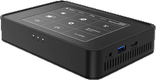Alt view image 5 of 5 - Celeron J3455 LPDDR3L 6G SSD 128G Windows 10 mini pc HTPC with Touch control board panel win10 desktop