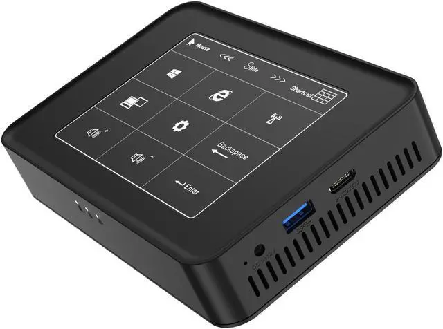 Alt view image 3 of 5 - Celeron J3455 LPDDR3L 6G SSD 128G Windows 10 mini pc HTPC with Touch control board panel win10 desktop