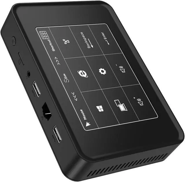 Alt view image 4 of 5 - Celeron J3455 LPDDR3L 6G SSD 128G Windows 10 mini pc HTPC with Touch control board panel win10 desktop