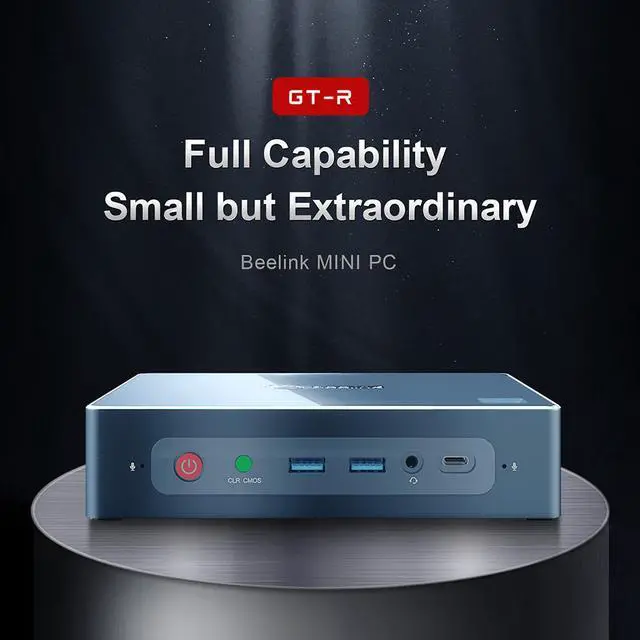 Alt view image 3 of 5 - Beelink GT-R Mini PC AMD Ryen 5 3550H 16GB RAM 512GB SSD WIFI 6 GTR MINI PC Windows 10 4K Voice Interaction Smart Computer PC