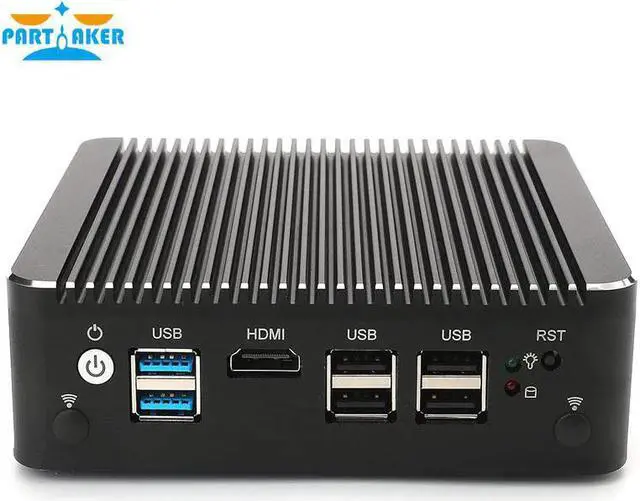 Alt view image 7 of 7 - AES-NI Fanless Mini PC 4 Lan Pentium N4200 Firewall VPN Router 4 Nic Ethernet Ports Network Appliance Server